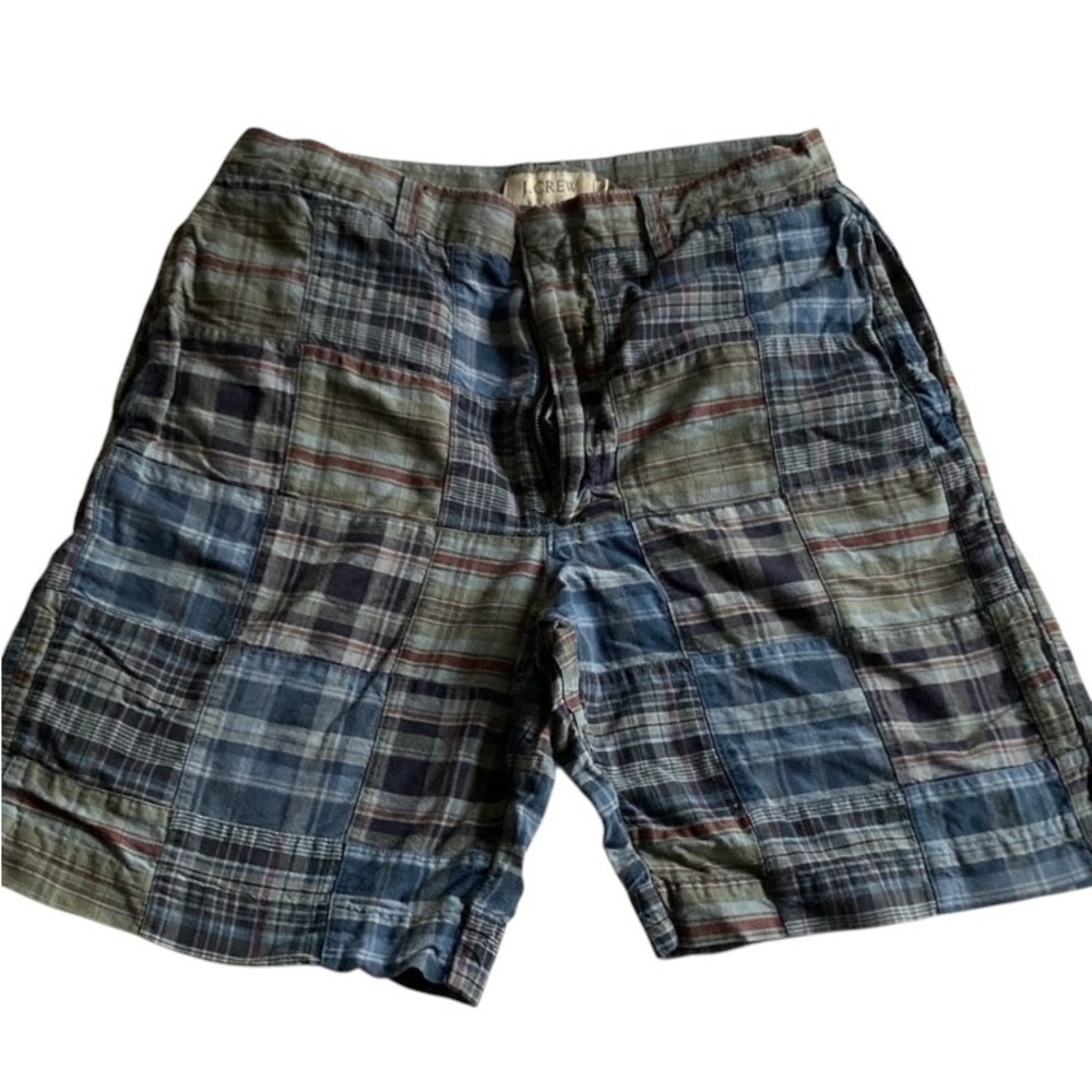 Men's Vintage J. Crew Madras Patchwork Shorts